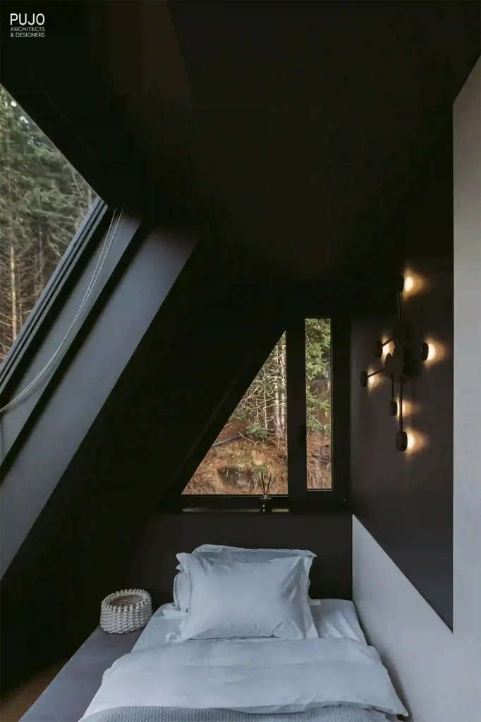 01-pujo-architects-and-designers-portfolio-a-frame-kopaonik-serbia-exterior-interior-bedroom