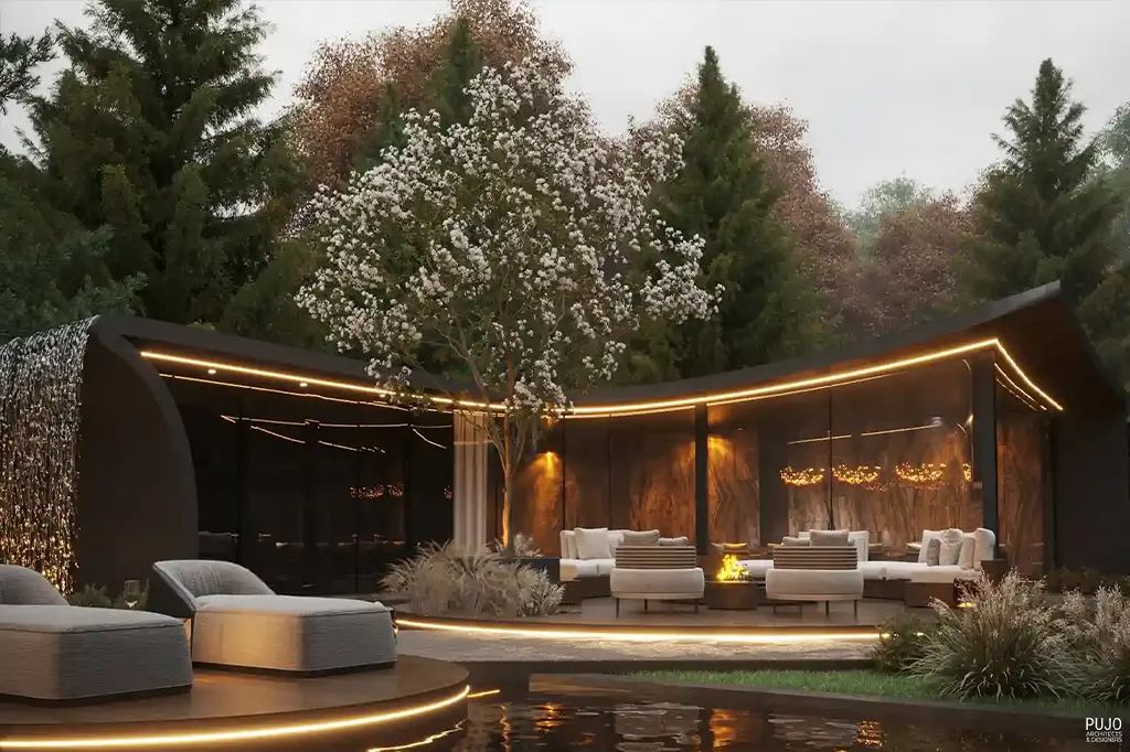 02-pujo-architects-and-designers-portfolio-secret-garden-novi-sad-serbia-exterior-launge-fireplace