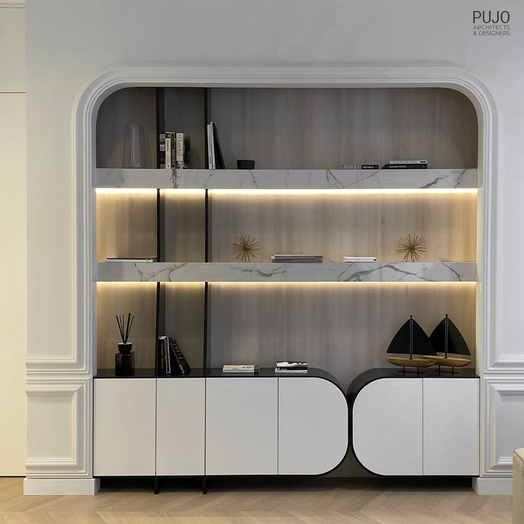 06-pujo-architects-and-designers-portfolio-belgrade-knez-mihailova-interior-living-room-bookshelf