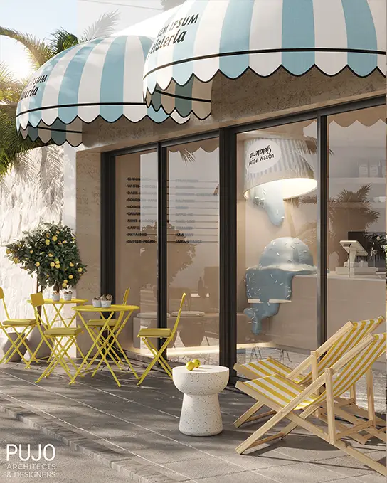 06-pujo-architects-and-designers-portfolio-gelateria-exterior-interior-seating-area-view